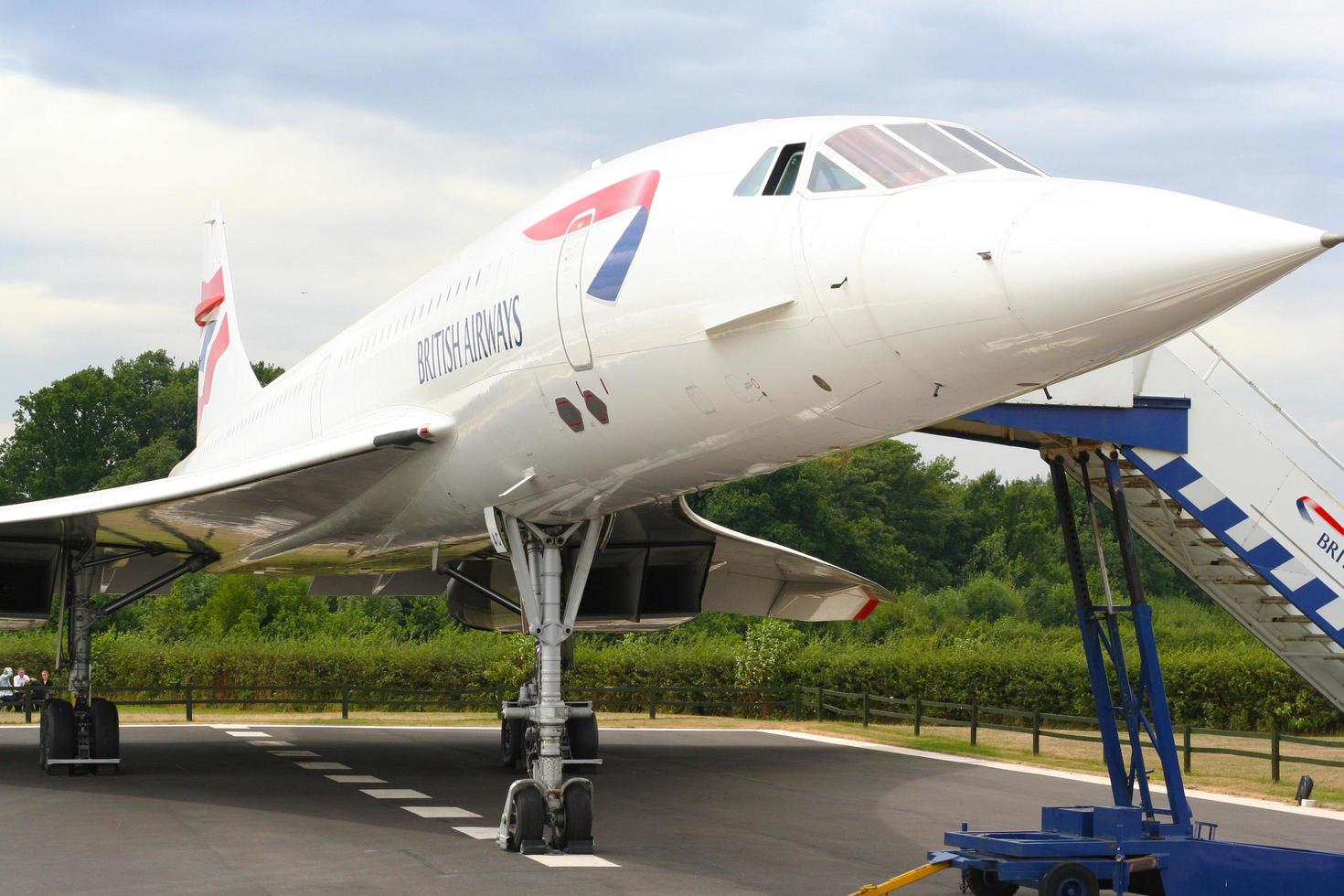 Manchester, binnenland, Verenigde koninkrijk, juli 29e, 2006 Brits luchtwegen concorde supersonisch passagier Jet foto