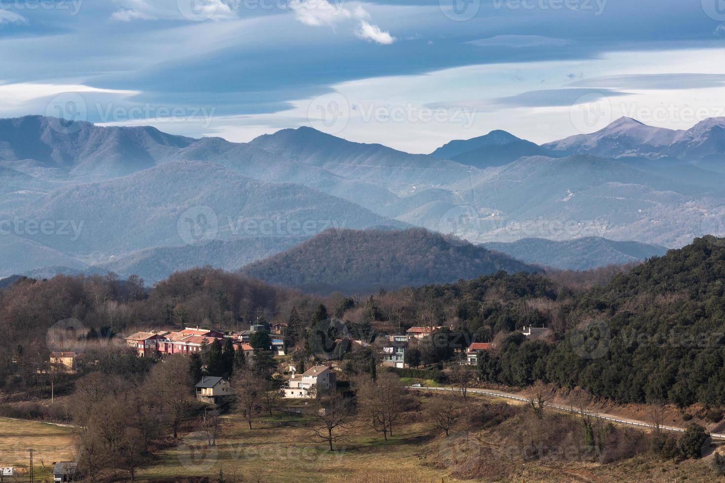 landschappen van garrotxa nationaal park van Pyreneeën foto