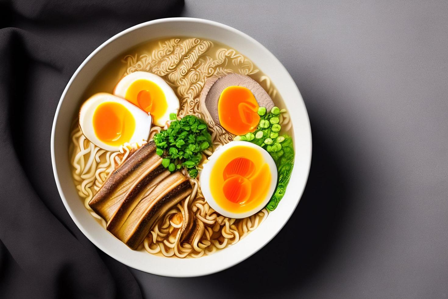 heerlijk noedels. snel voedsel maaltijd met smakelijk pasta en eetstokjes. foto