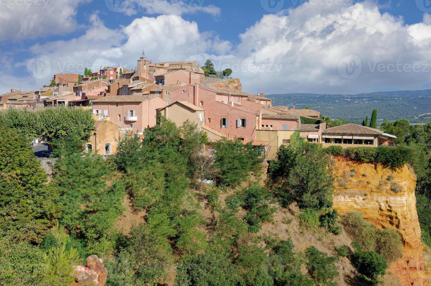 beroemd dorp van roussillon --vaucluse--,provence,frankrijk foto