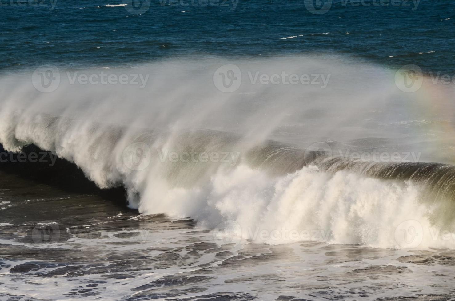 sterk golven detailopname foto