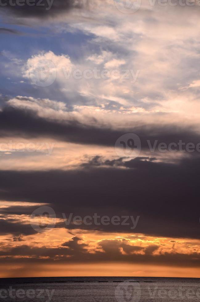 lucht visie over- de zonsondergang foto