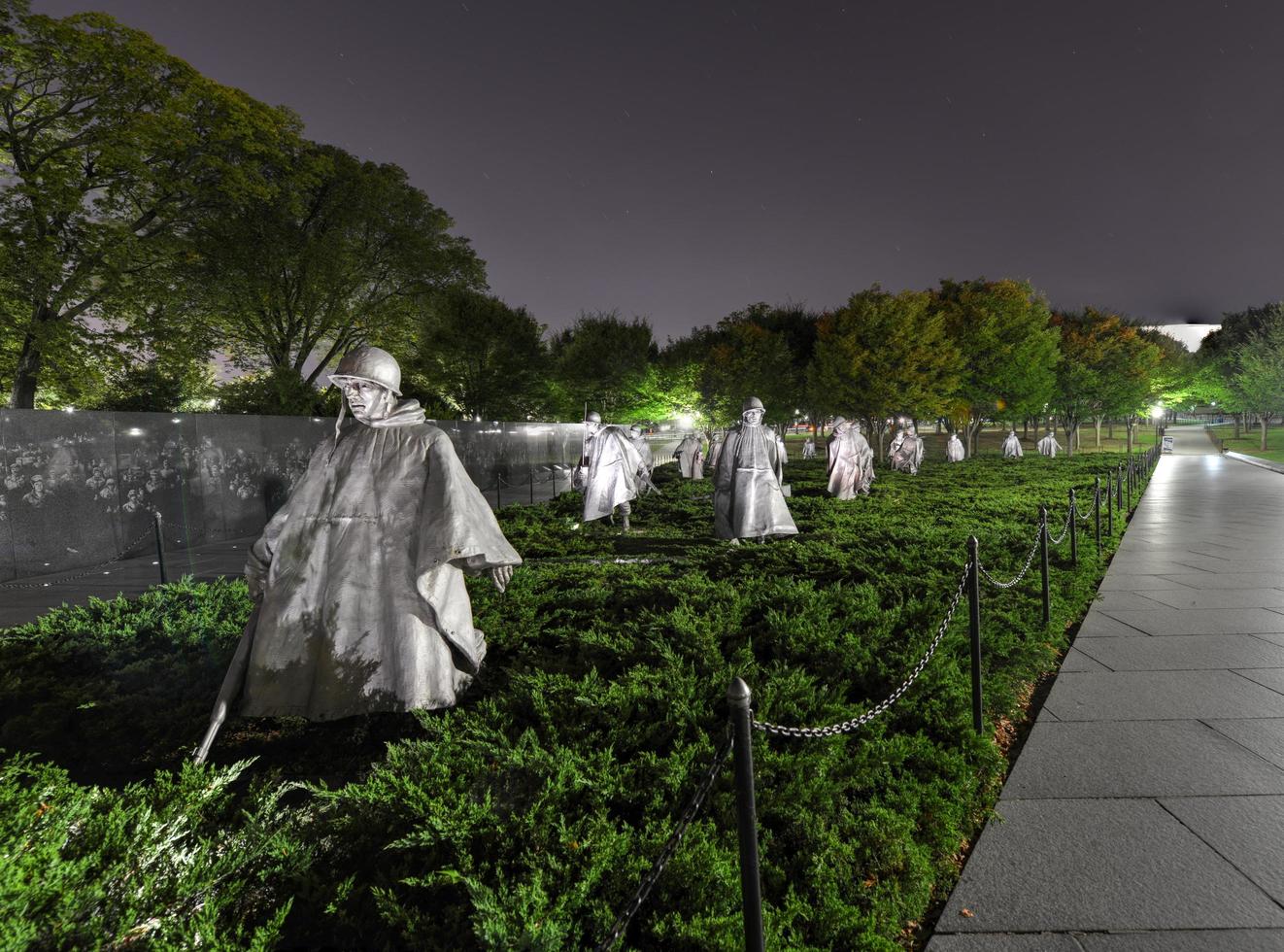 Koreaans oorlog gedenkteken, Washington, gelijkstroom, 2022 foto