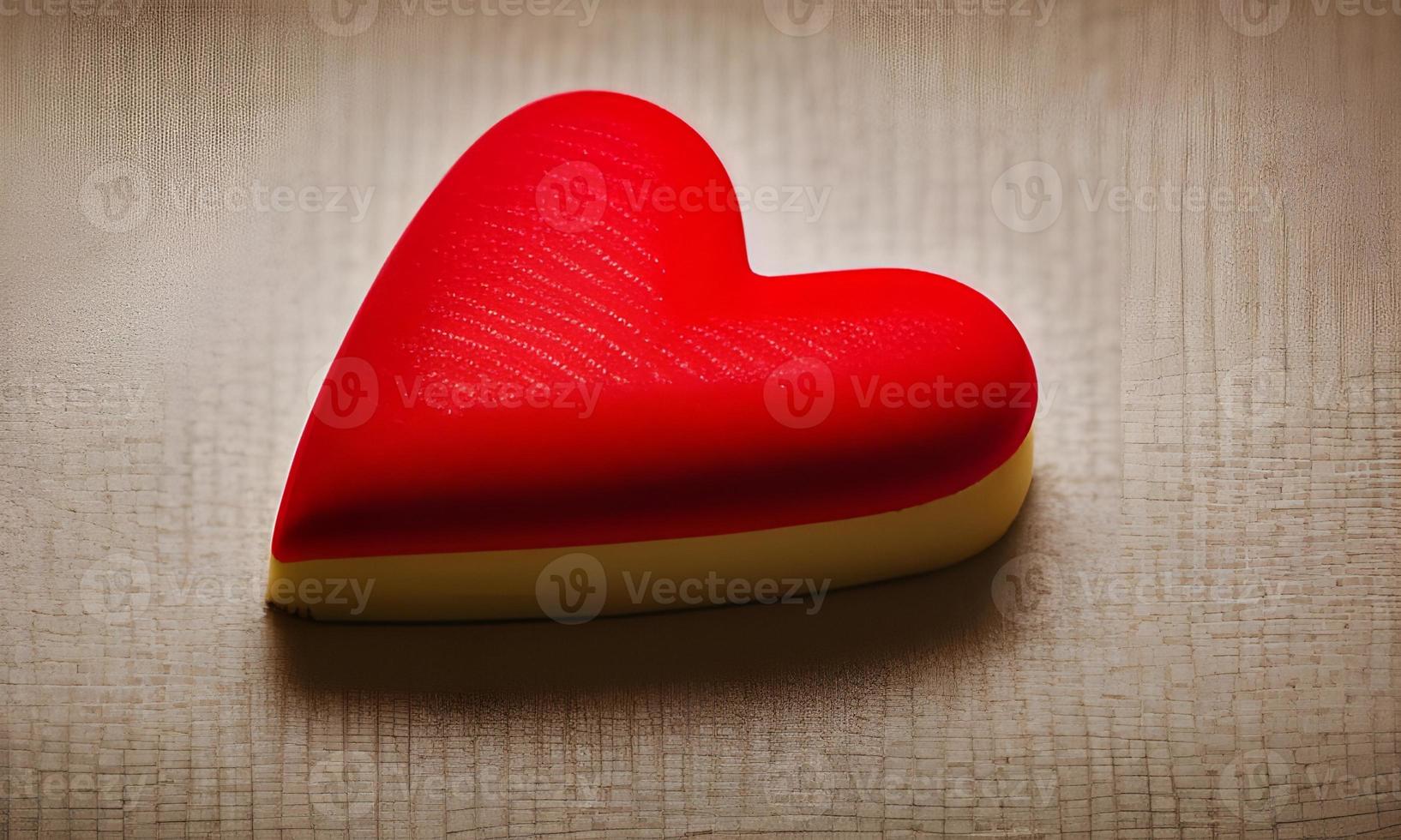 rood liefde hart vormig foto