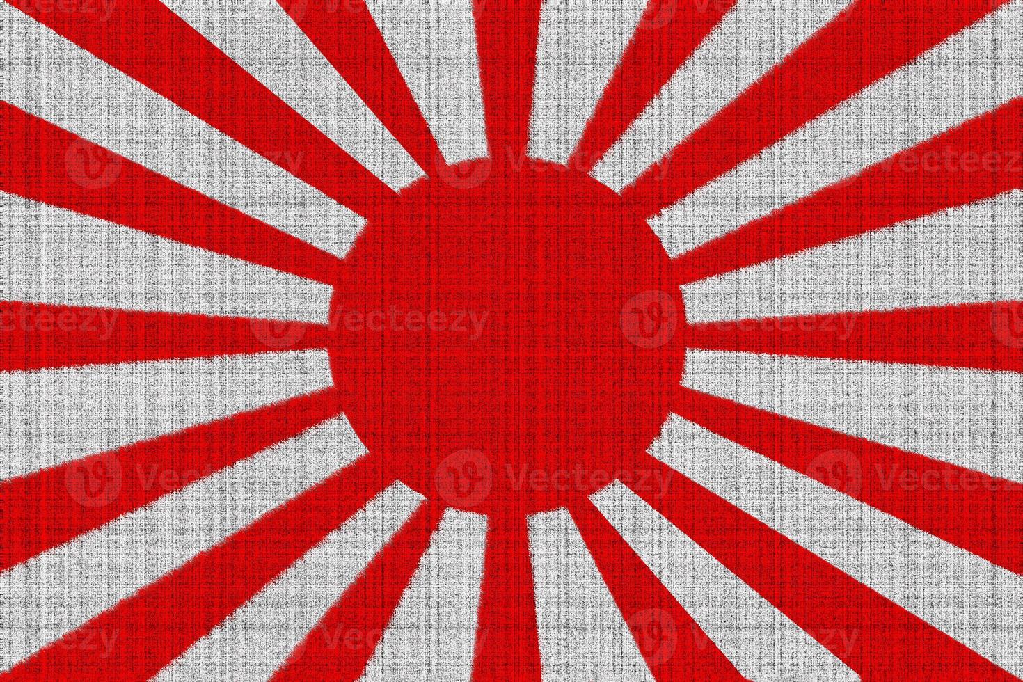 vlag van de keizerlijk Japans leger Aan de textuur. concept collage. foto