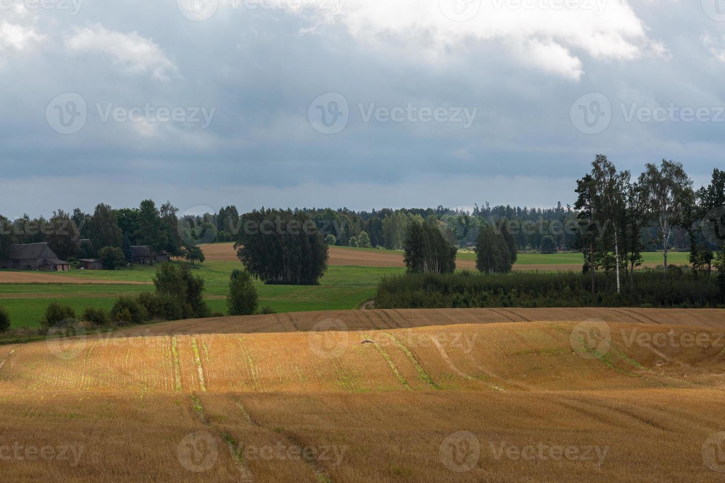Lets zomer landschappen met wolken foto