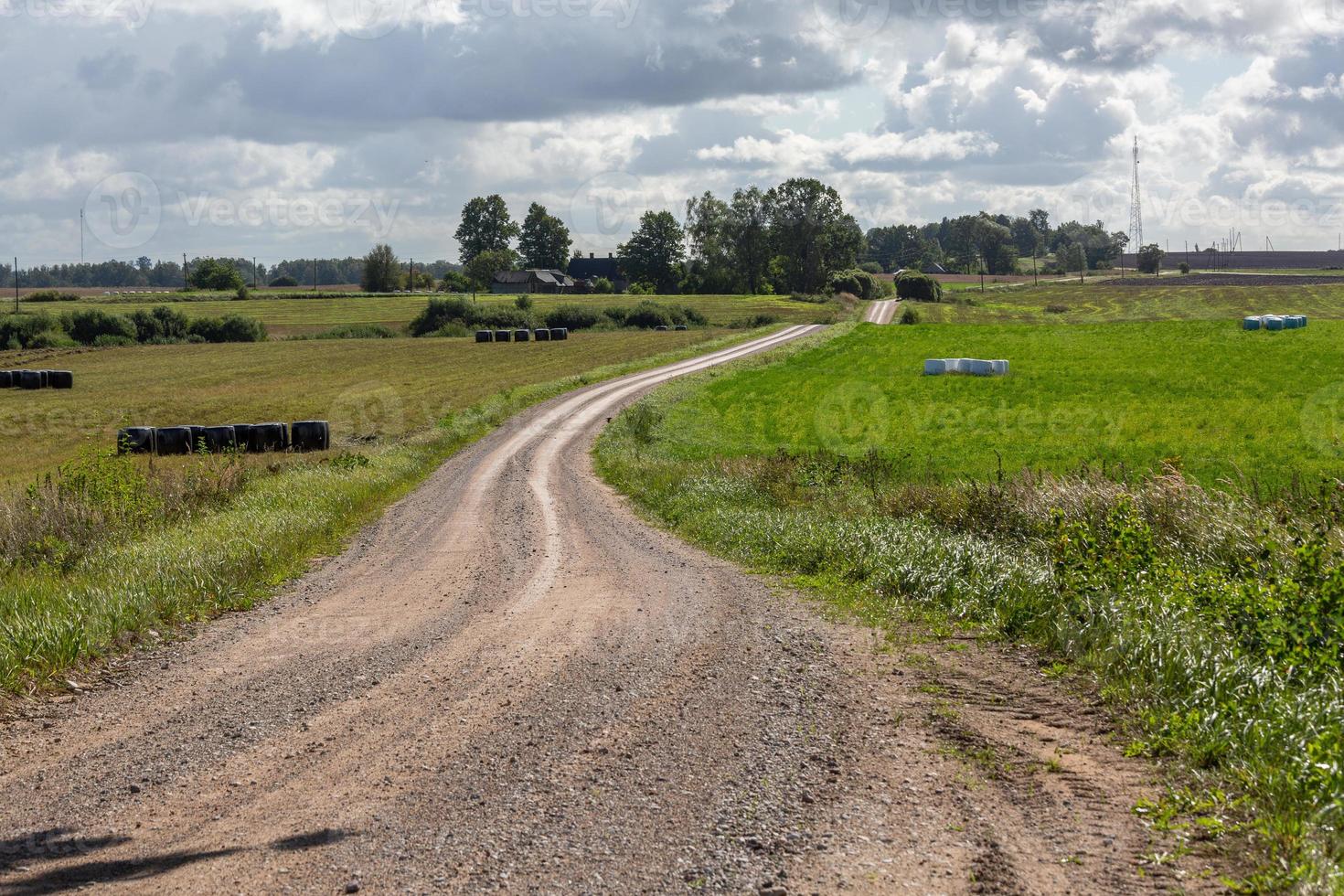 Lets zomer landschappen met wolken foto