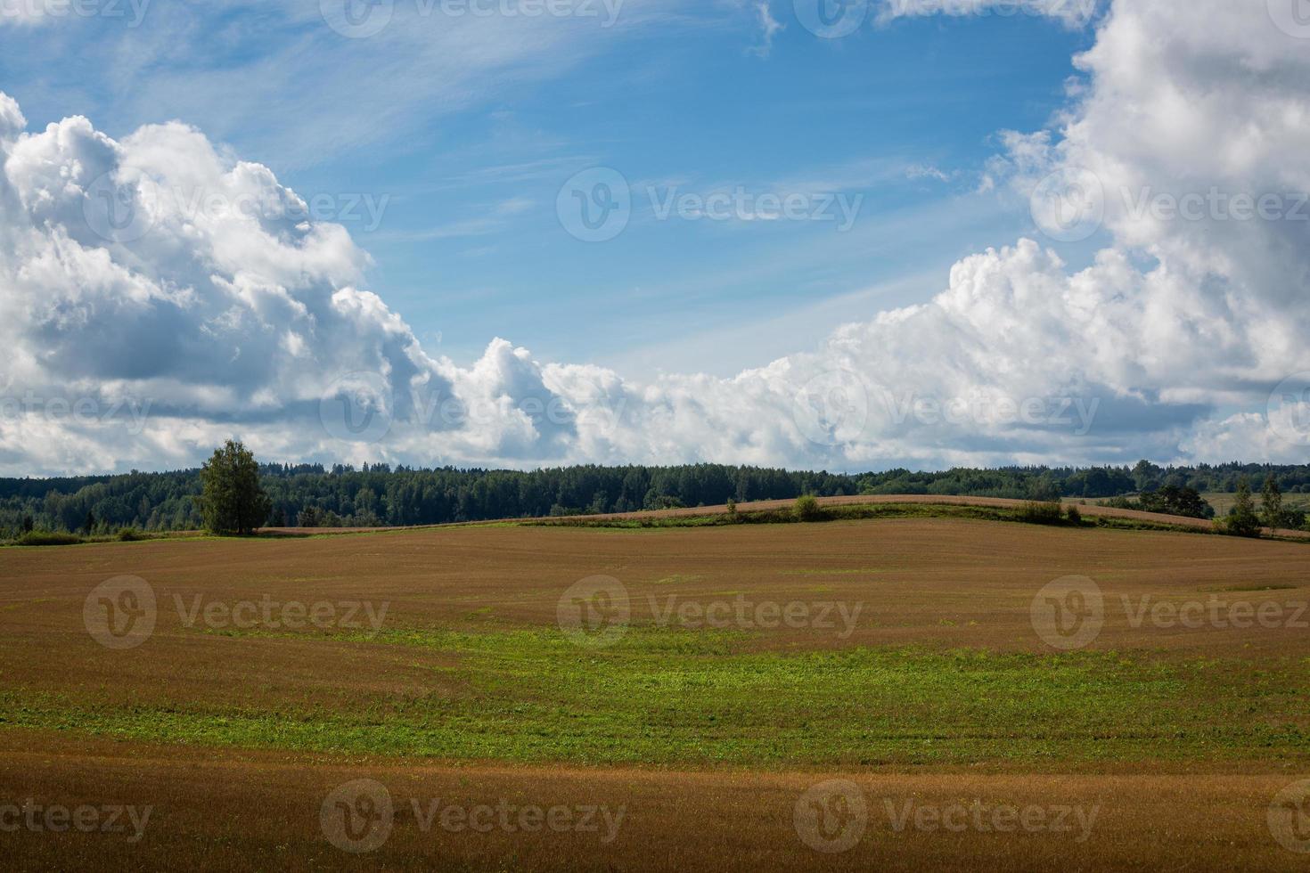 Lets zomer landschappen met wolken foto