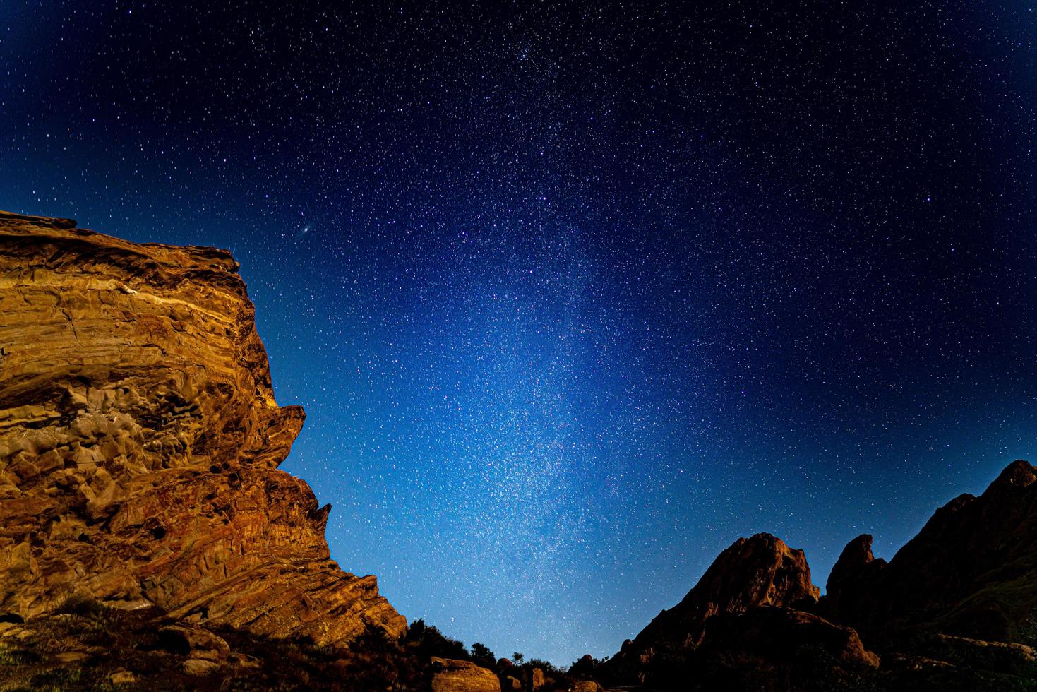 sterrenhemel lucht Bij vasquez rotsen foto