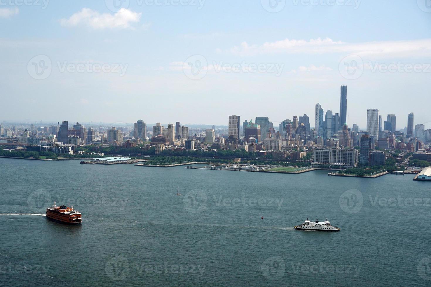 nieuw york stad Manhattan helikopter tour antenne stadsgezicht foto