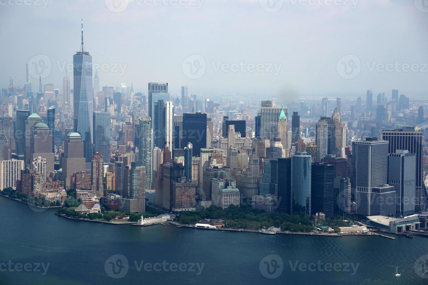 nieuw york stad Manhattan helikopter tour antenne stadsgezicht foto