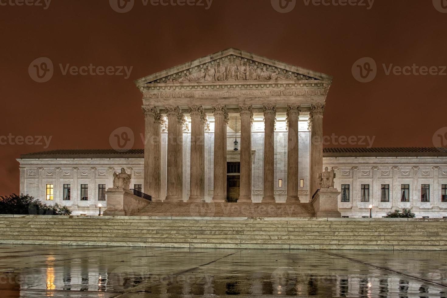 opperste rechtbank dc Washington Bij nacht foto