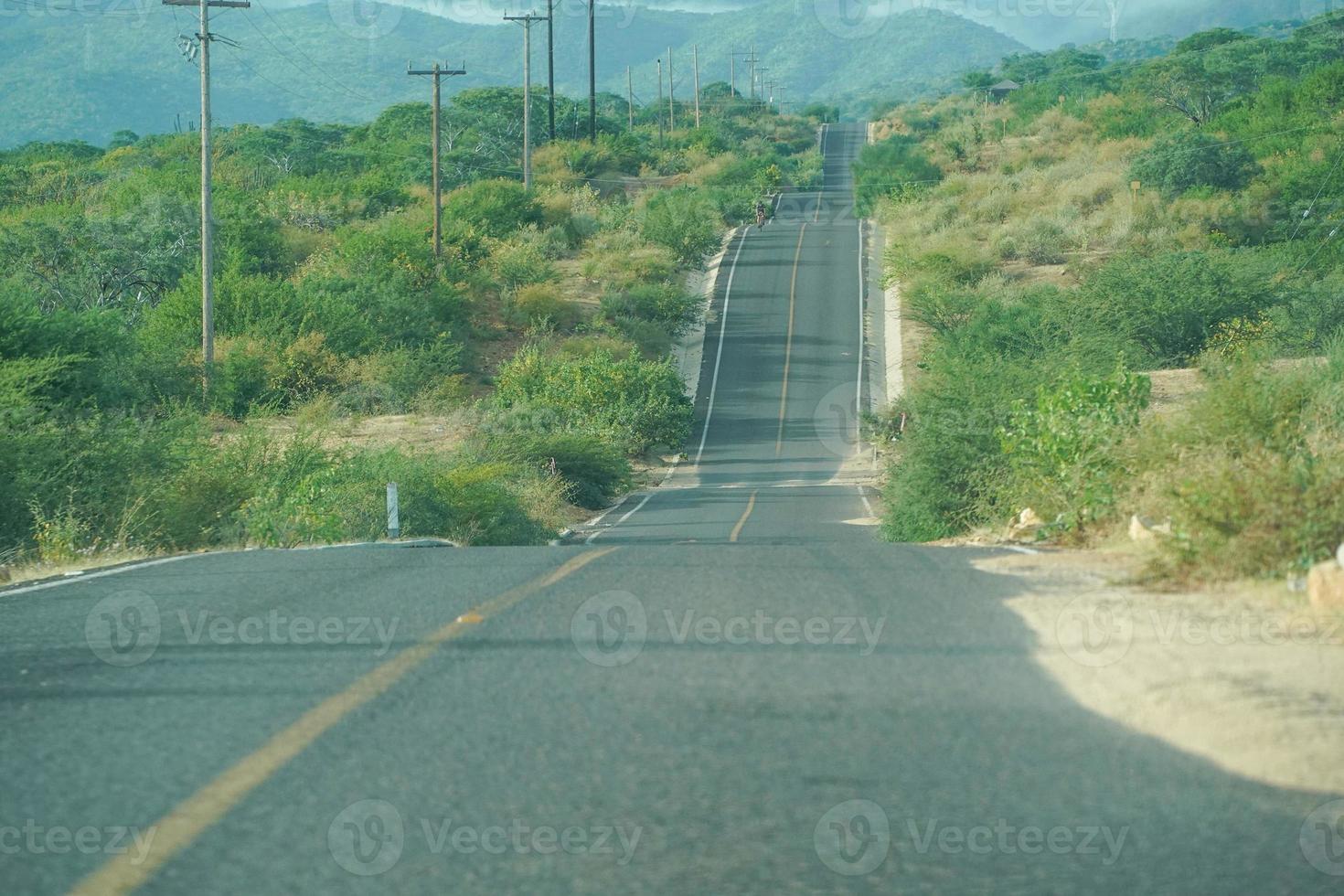 baja Californië la paz naar san Jose del cabo eindeloos weg foto