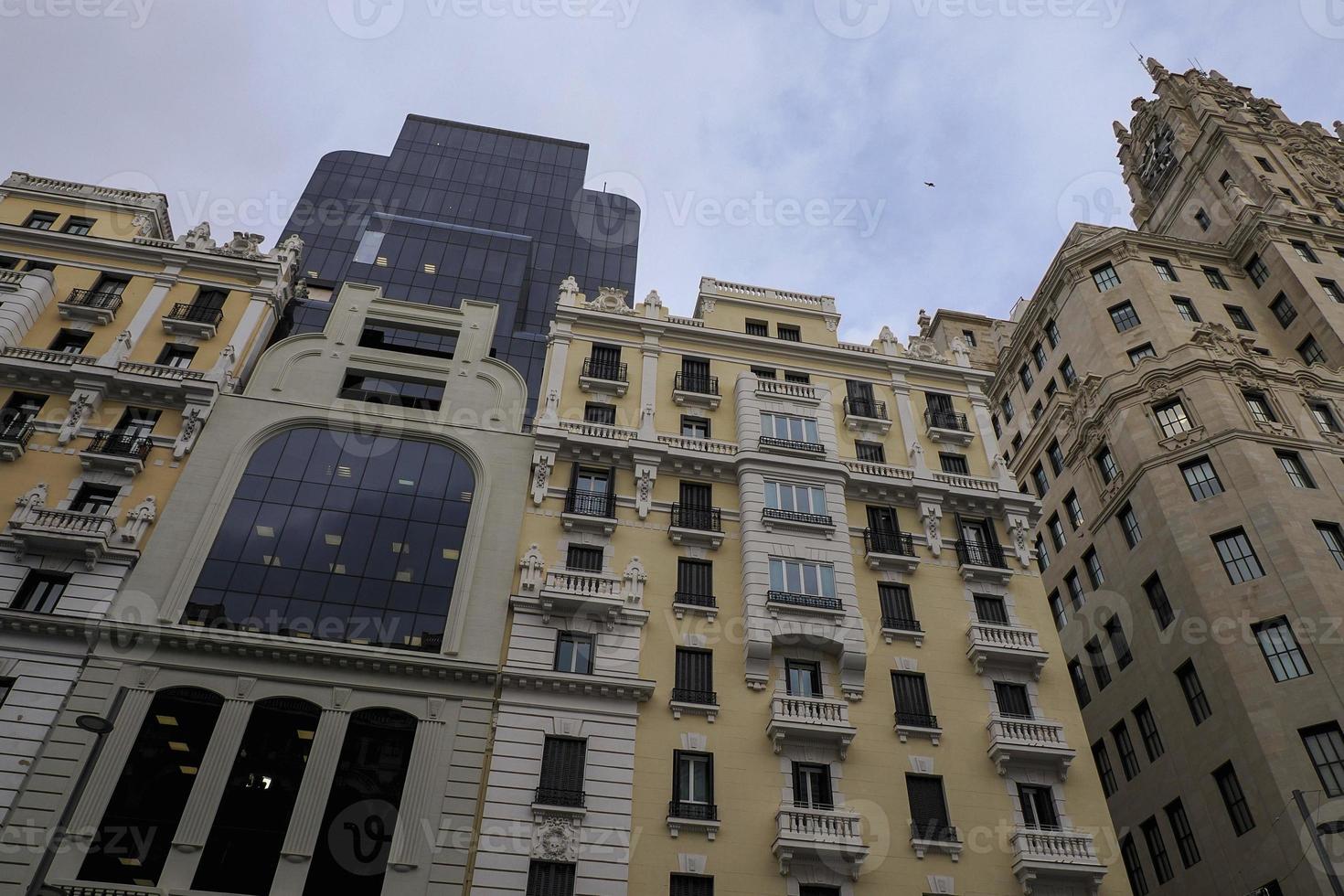 Madrid Spanje oma via gebouw foto