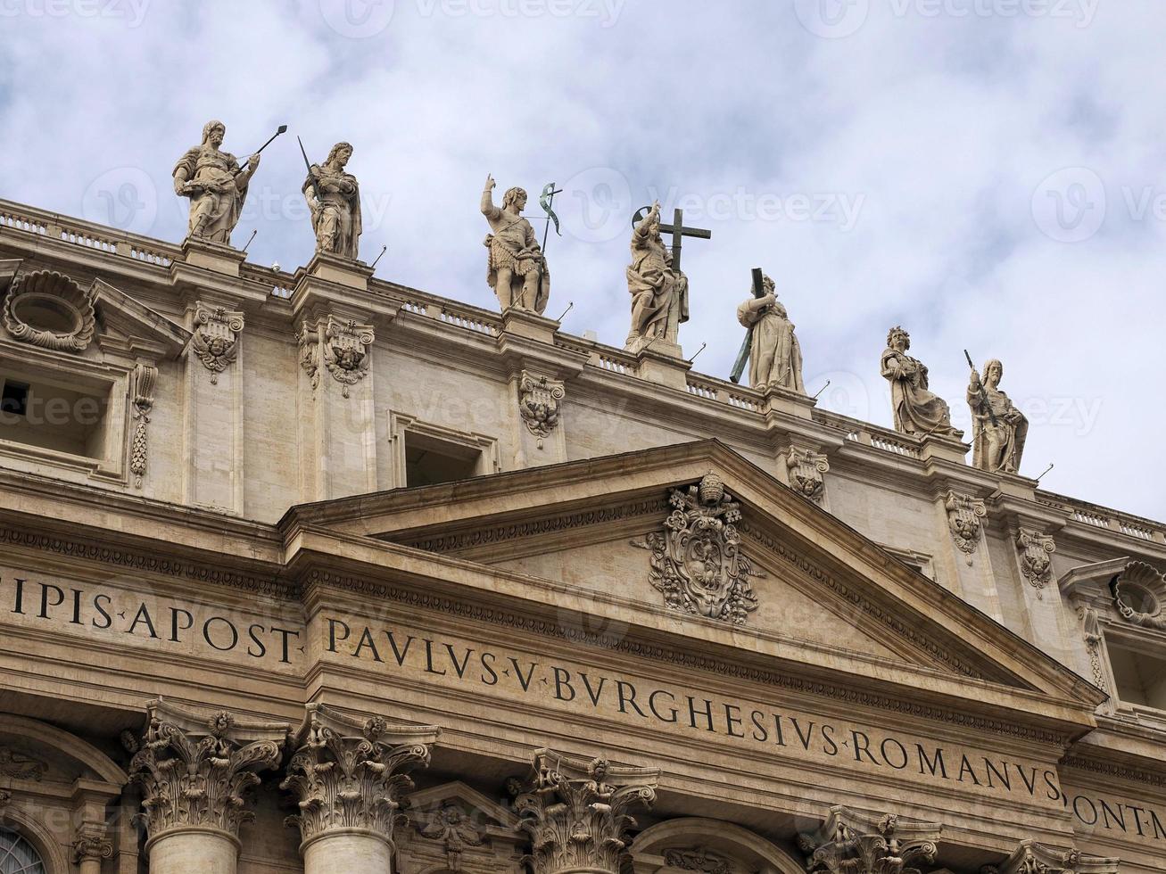 heilige peter kathedraal Vaticaan stad Rome buitenkant visie foto