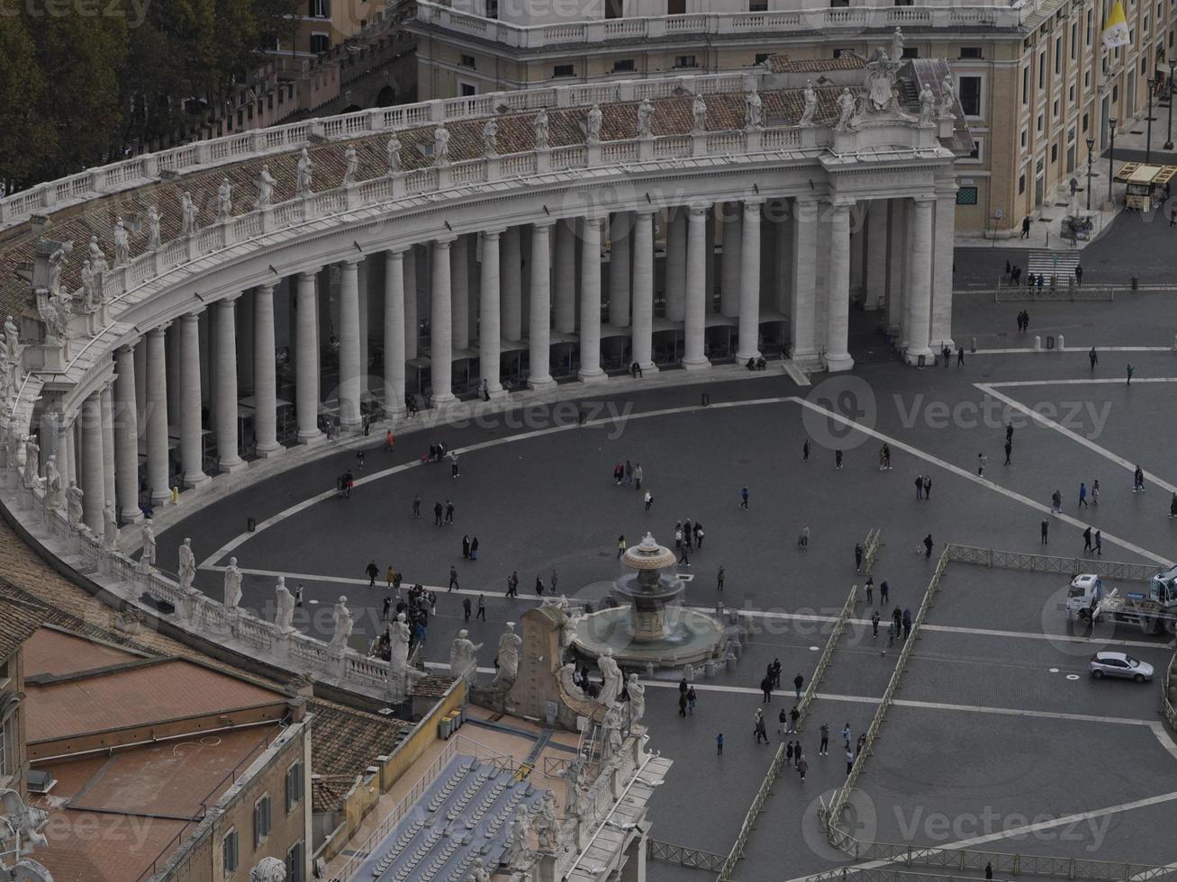 heilige peter basiliek Rome visie van op het dak foto