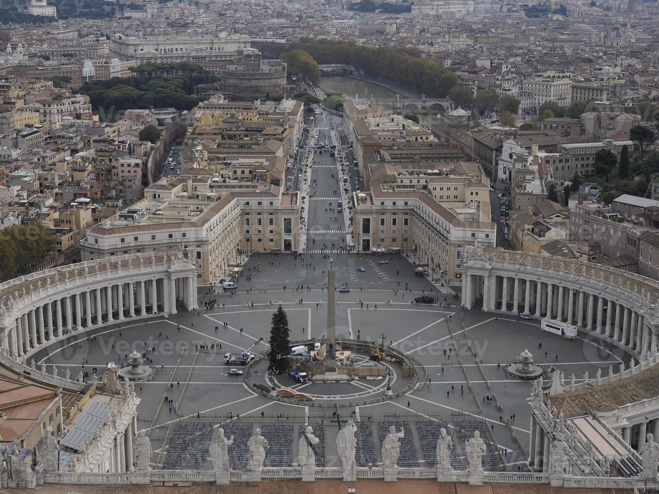 heilige peter basiliek Rome visie van op het dak foto