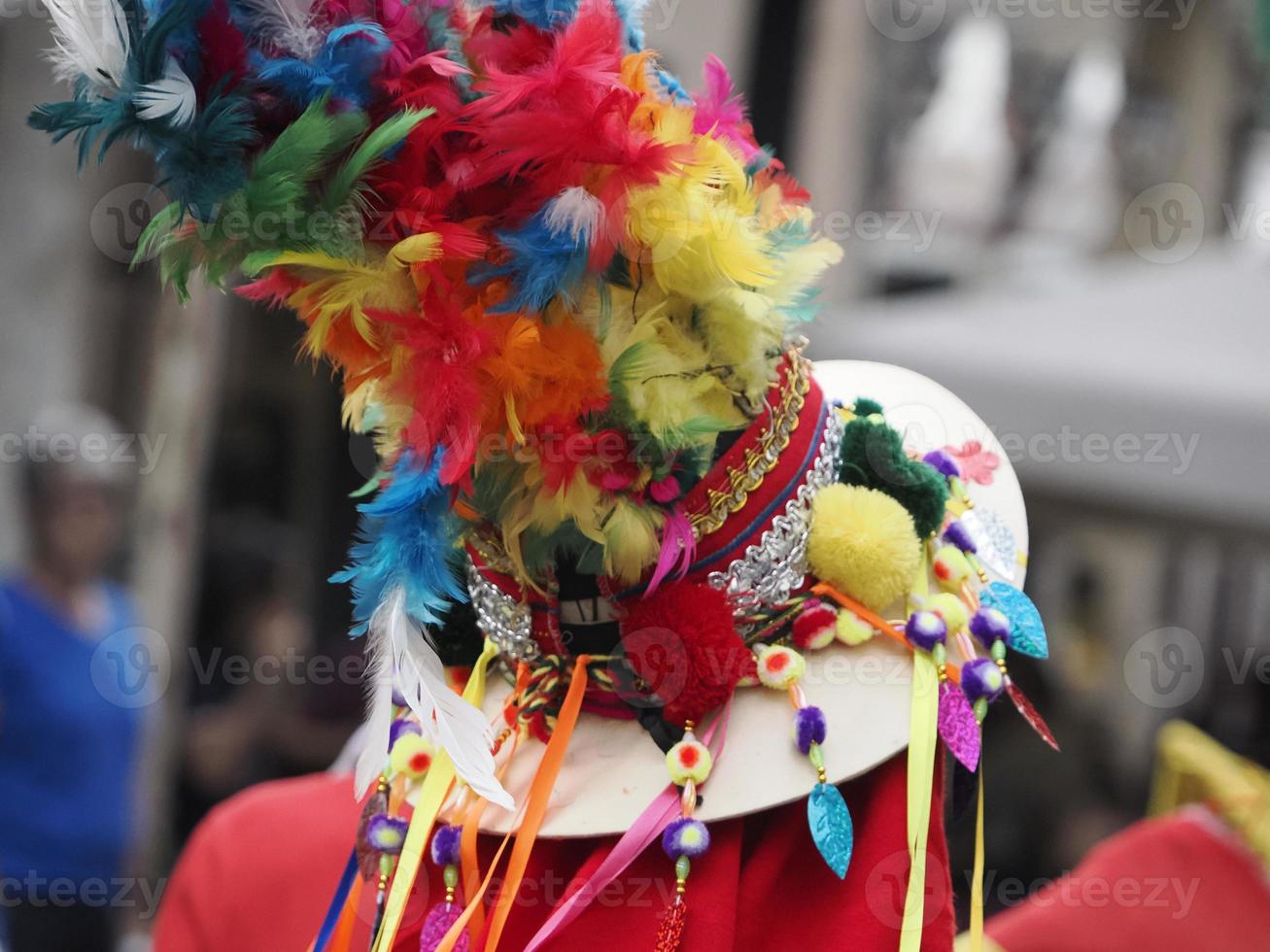 traditioneel Ecuador optocht kostuum jurk foto