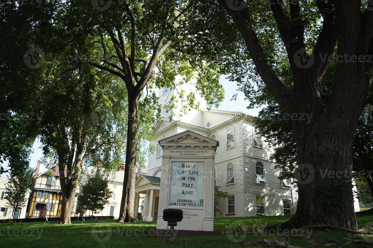 voorzienigheid Rhode eiland historisch gebouwen eerste baptist kerk van Amerika foto