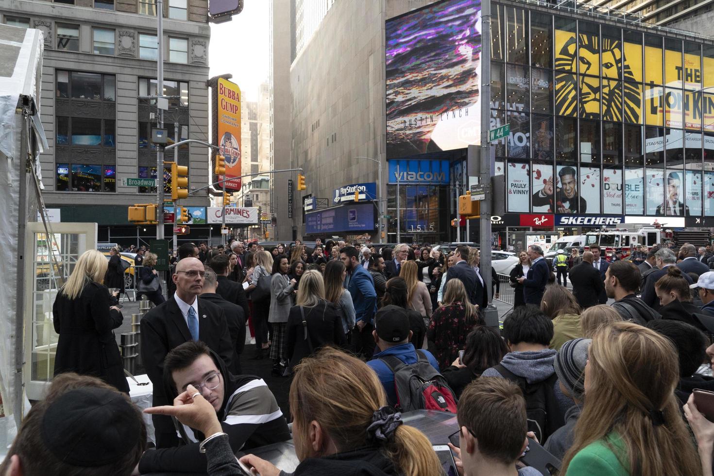 nieuw york, Verenigde Staten van Amerika - mei 7 2019 - detective pikachu première in keer plein foto