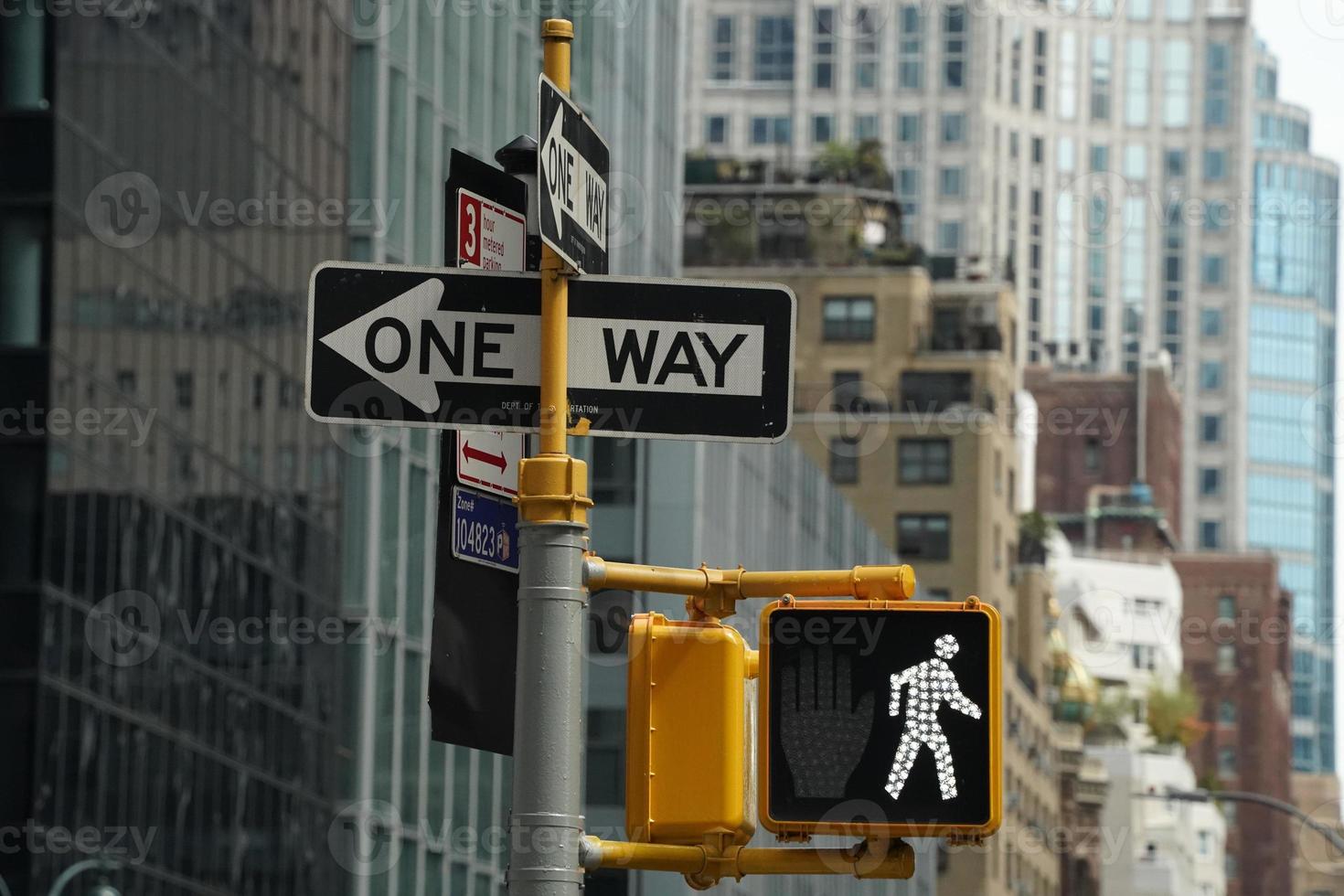 nieuw york stad straat verkeer licht foto