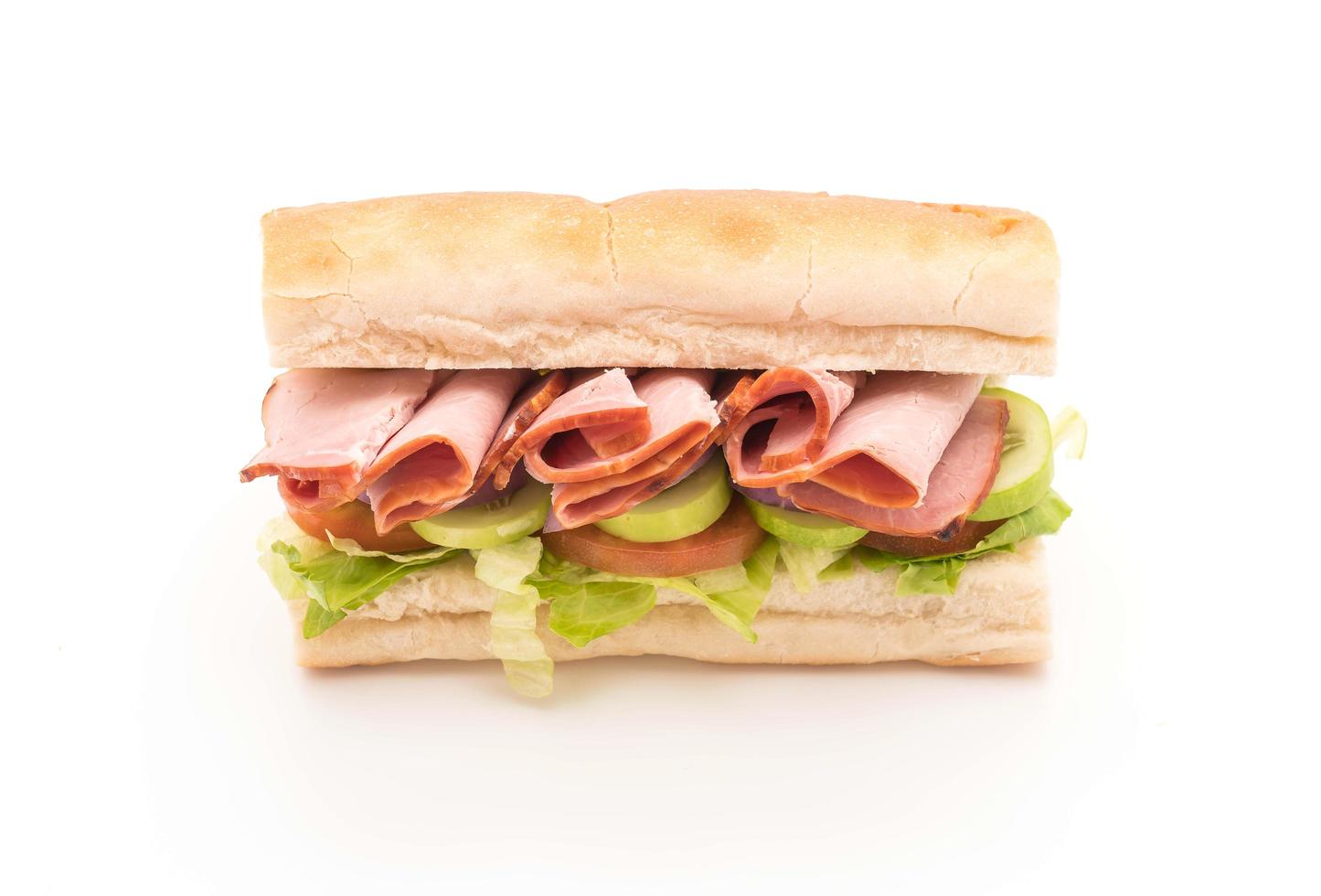 ham salade onderzeese sandwich foto