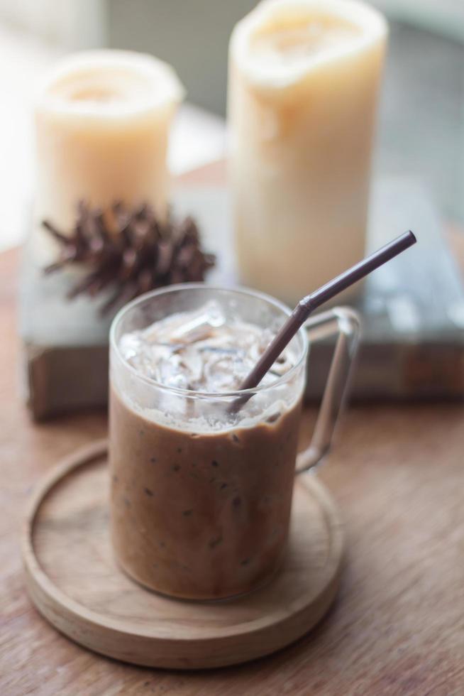 ijskoffie en kaarsen foto