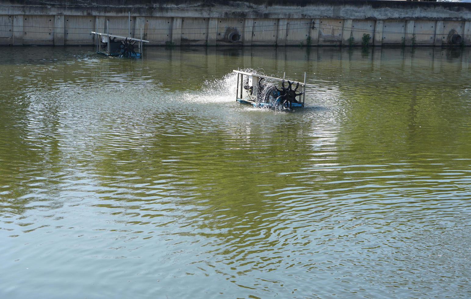 de verspilling water behandeling machine toepassingen licht energie. zon in energie foto