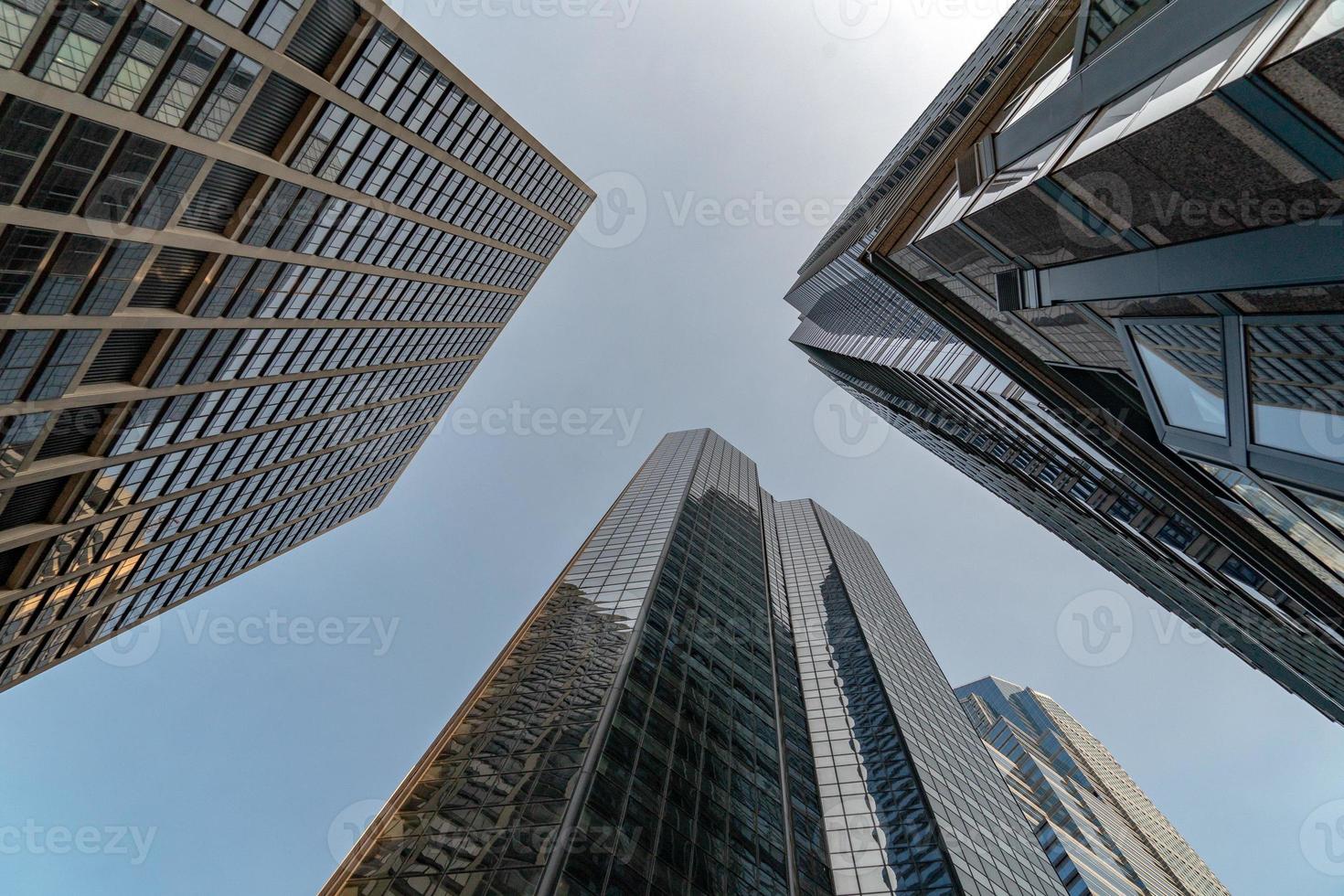 wolkenkrabbers in Philadelphia ongebruikelijk visie panorama foto