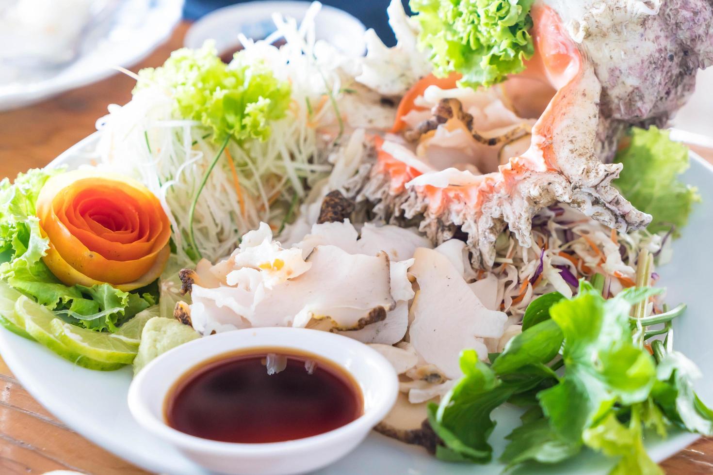 verse schelp-sashimi foto