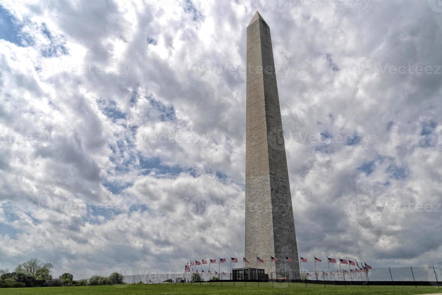 Washington gedenkteken obelisk monument in dc foto