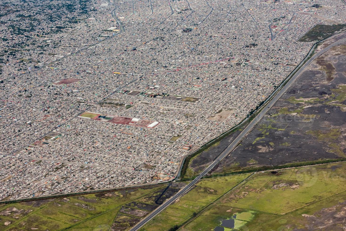 luchtfoto stadsgezicht van mexico-stad foto