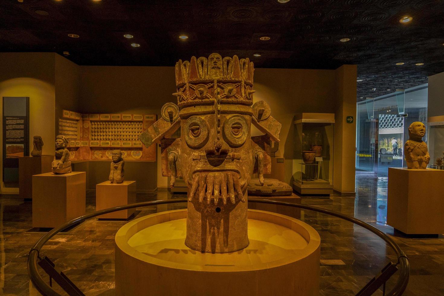 Mexico stad, Mexico - januari 31 2019 - Mexico stad antropologie museum foto