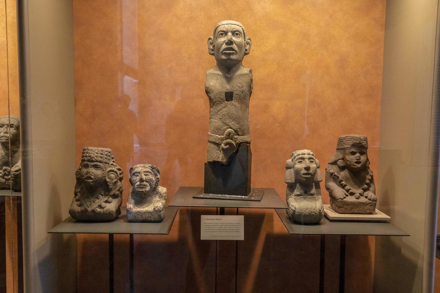 Mexico stad, Mexico - januari 31 2019 - Mexico stad antropologie museum foto