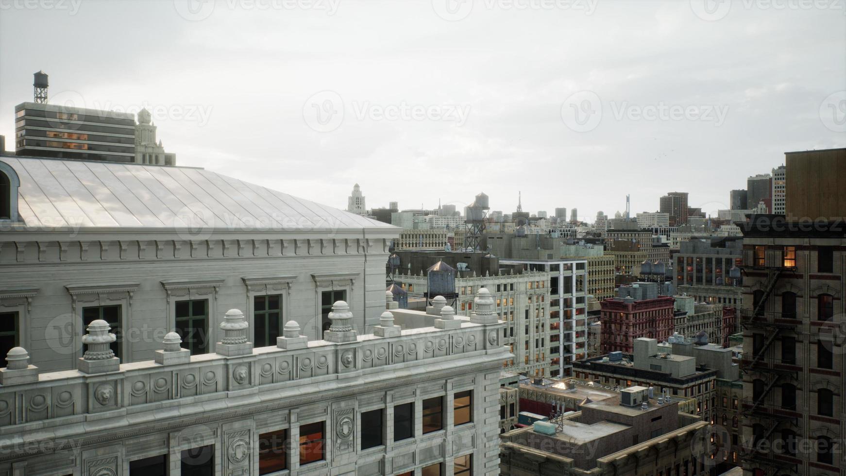 de dak van de gebouw met ventilatie luiken foto