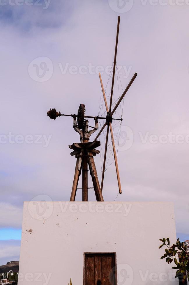 visie van windmolen foto