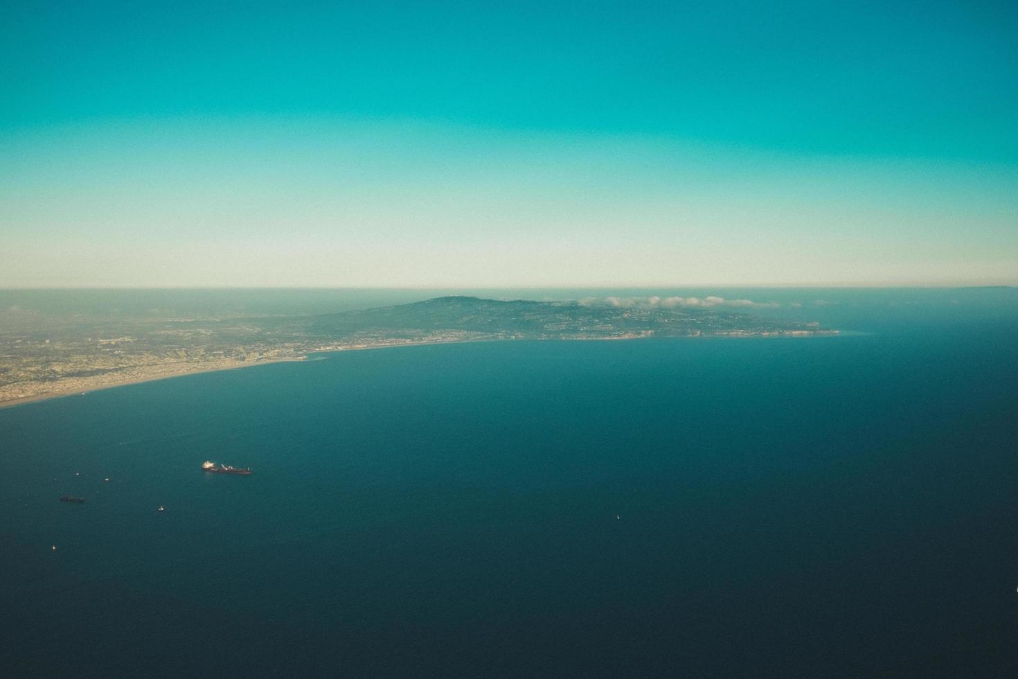 Californische kust van bovenaf foto