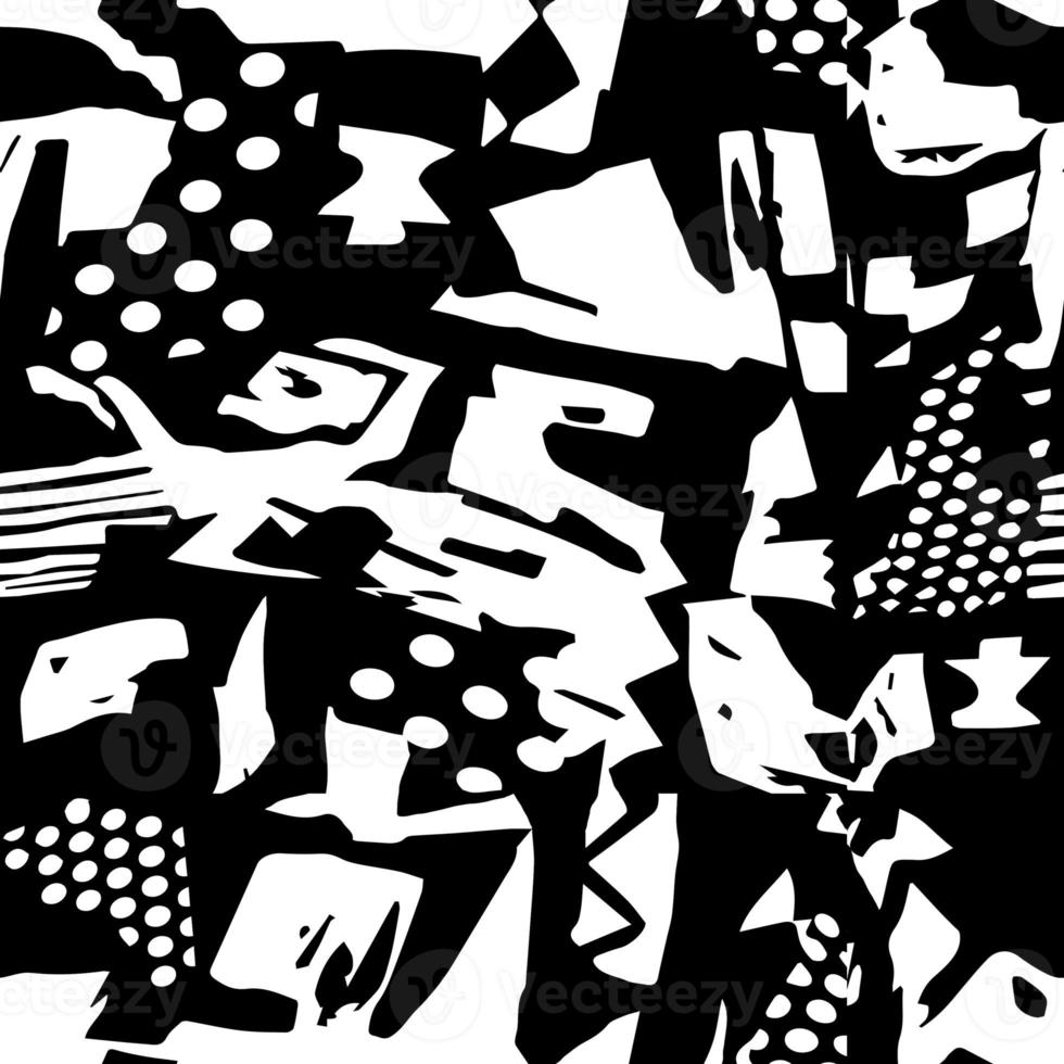 modieus minimalistische naadloos patroon met abstract creatief artistiek hand- getrokken samenstelling ideaal voor interieur ontwerp, behang, minimaal achtergrond, illustratie foto