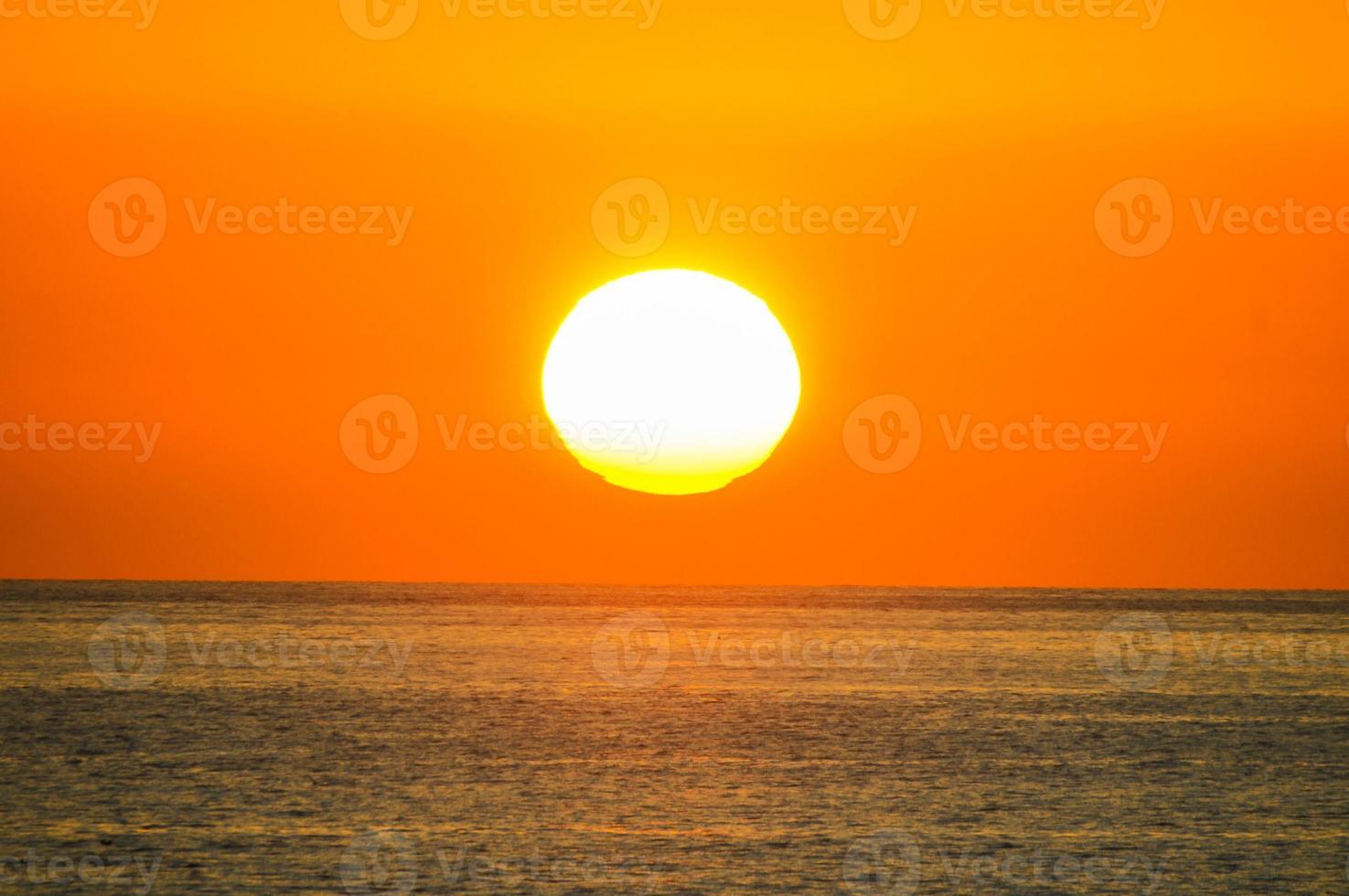 toneel- zonsondergang visie foto