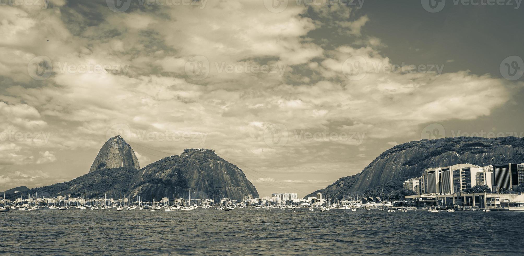 suikerbroodberg pao de acucar panorama rio de janeiro brazilië. foto