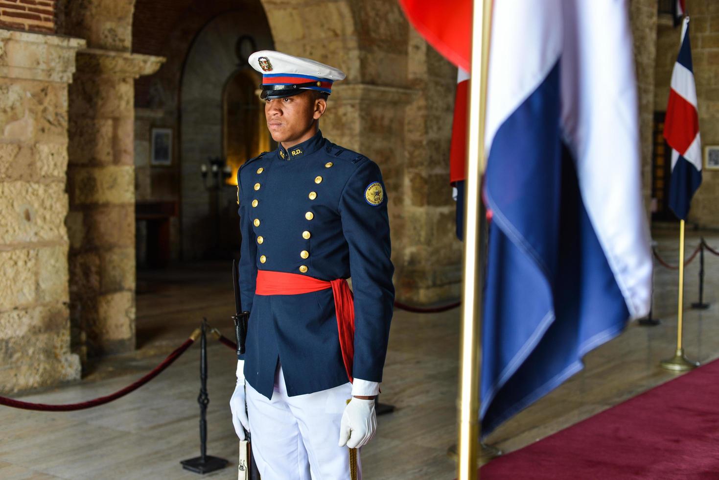 eer bewaker, nationaal pantheon, dominicaans republiek foto