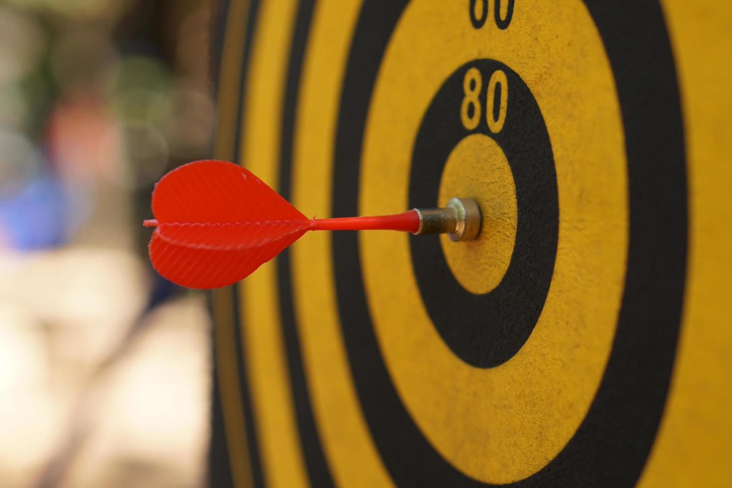 darts Aan zwart en geel doelen foto