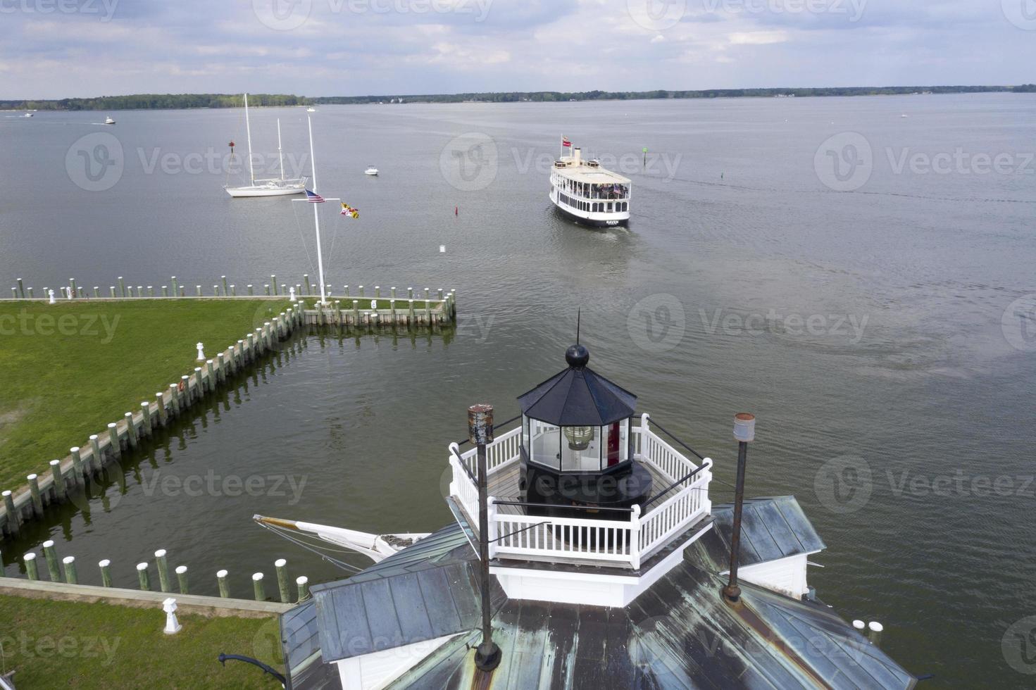 oud vuurtoren st. michaels Maryland chespeake baai antenne visie panorama foto