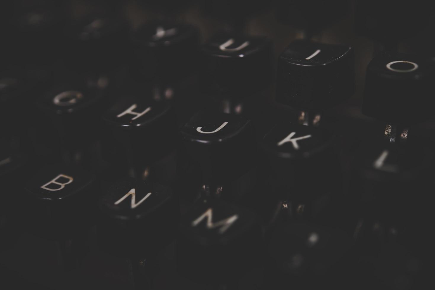 close-up van een vintage typemachine foto