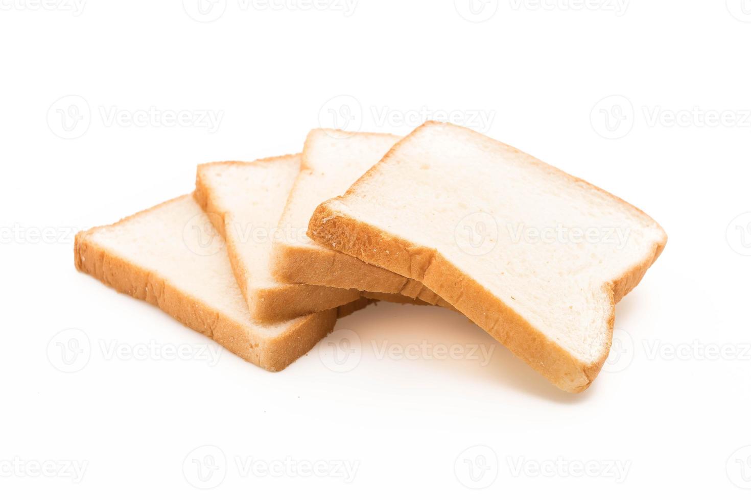 melkbrood op witte achtergrond foto