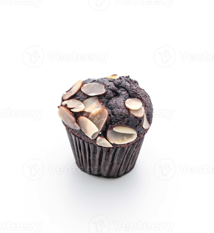 donkere chocolade cup cake foto