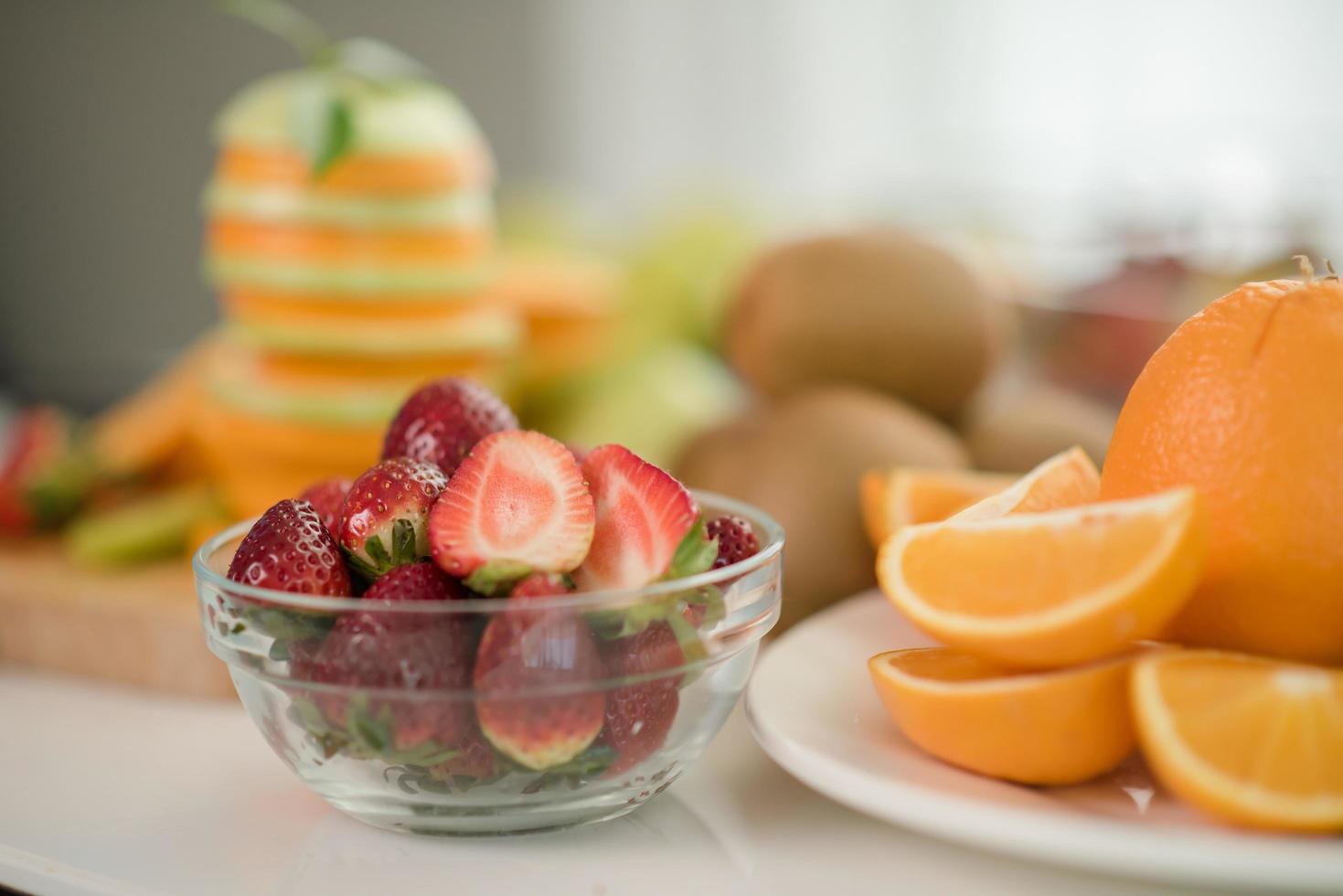 verschillende soorten vers fruit foto