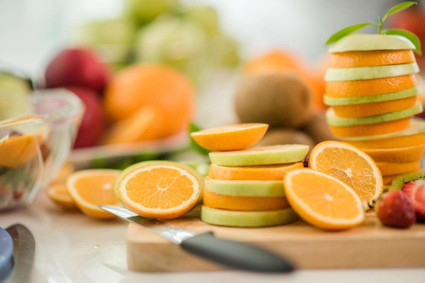 verschillende soorten vers fruit foto