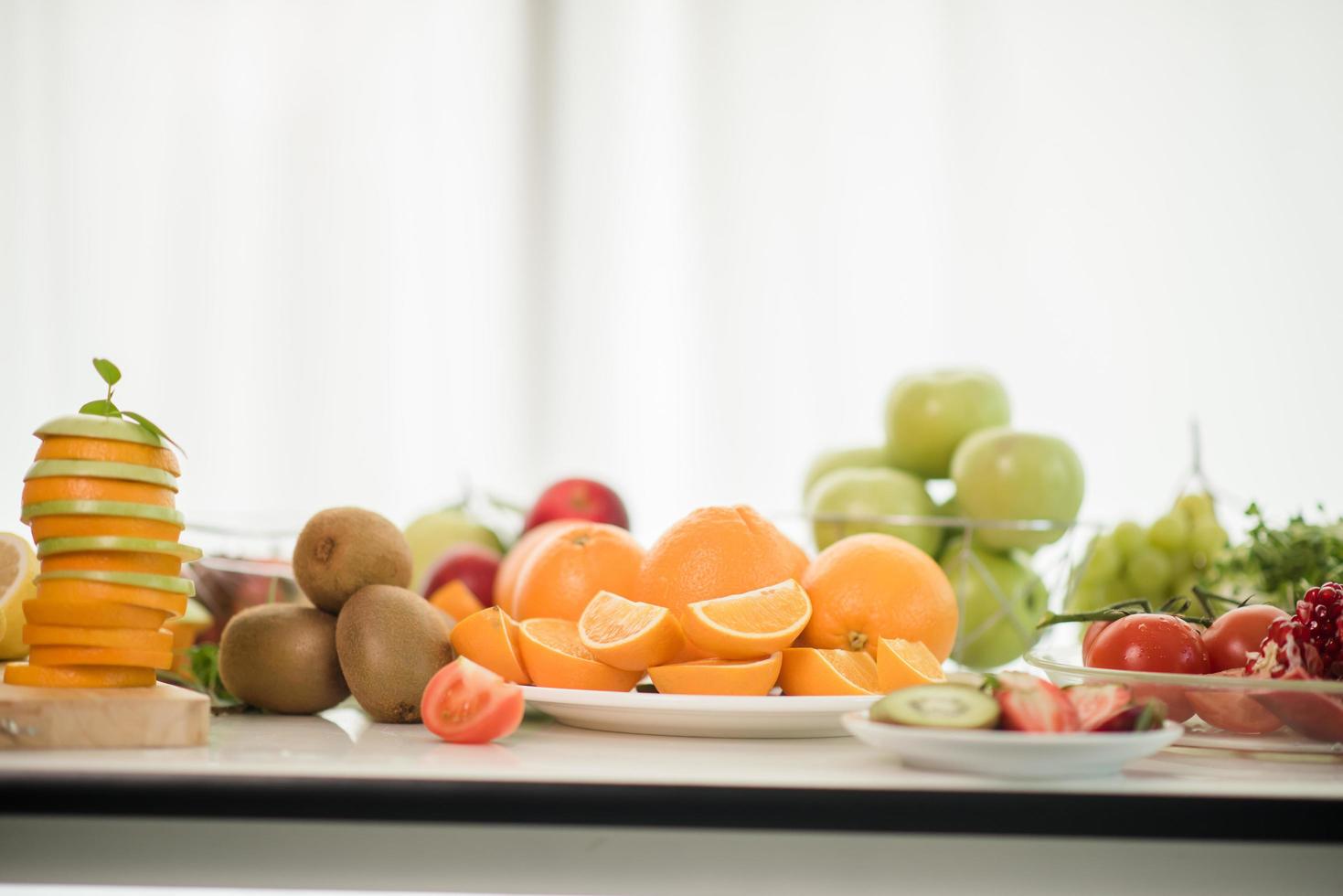 verschillende soorten vers fruit foto