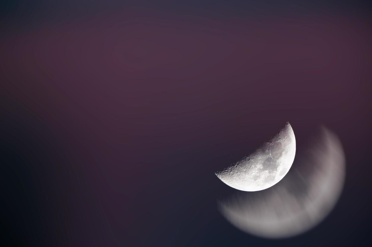 trippy foto van de maan